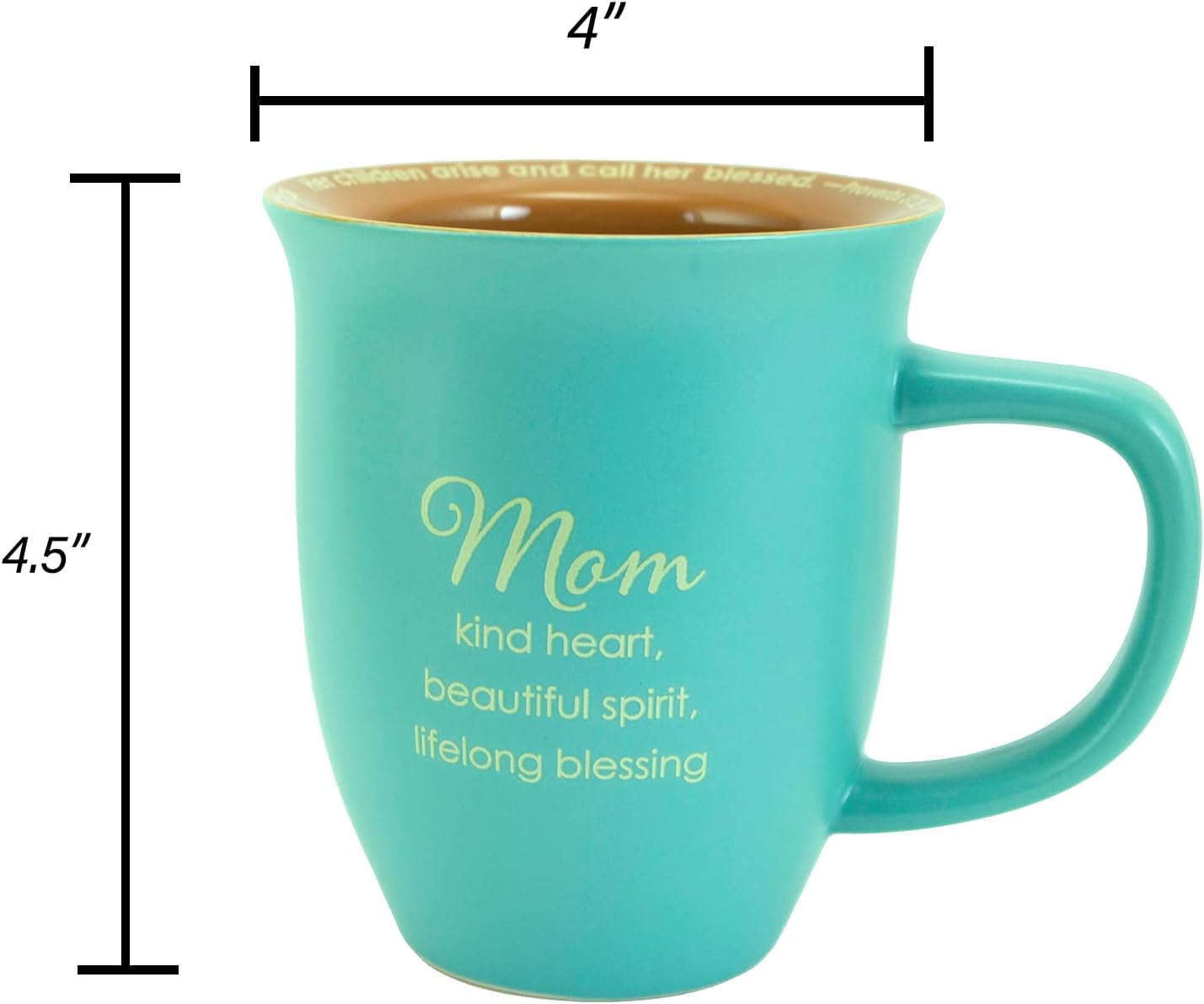Mom Abbey & CA Gift Coaster Mug, 4 by 4.38" (56044)