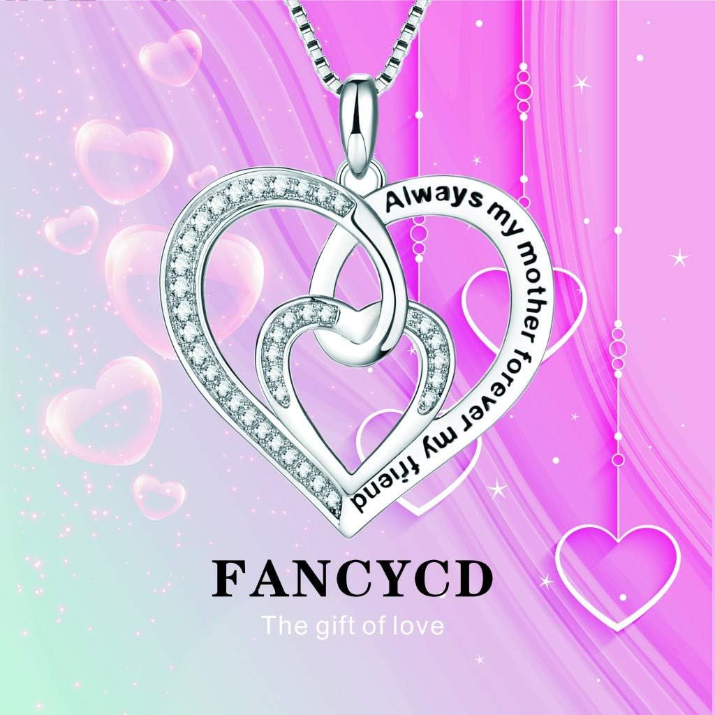 Mom Necklace for Women, Mom Birthday Gifts, Mother'S Day Gifts for Mom, Mother Daughter Necklace, Jewelry for Women, Always My Mother Forever My Friend Necklace, 18"