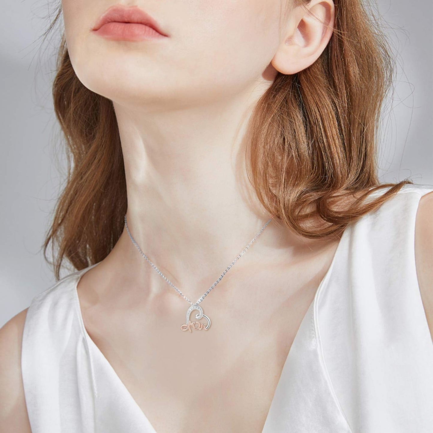 Mothers Day Gifts Sterling Silver Mom Gifts for Mom from Daughters Mother Daughter Pendant Jewelry Gifts Birthday Anniversary Mother Day