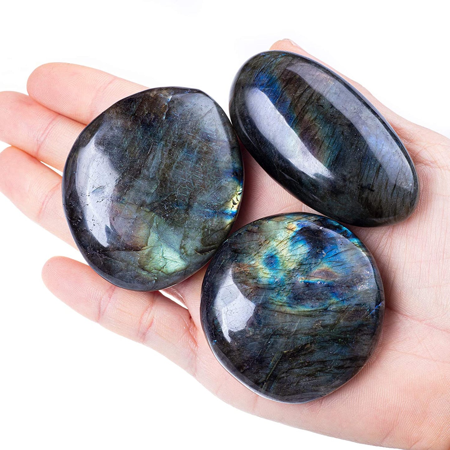 Labradorite Palm Stone Crystal