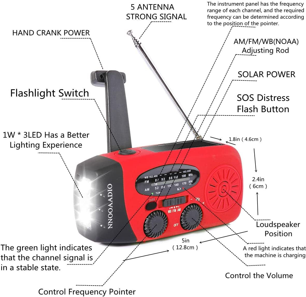 SOS Alarm Emergency Weather Radio