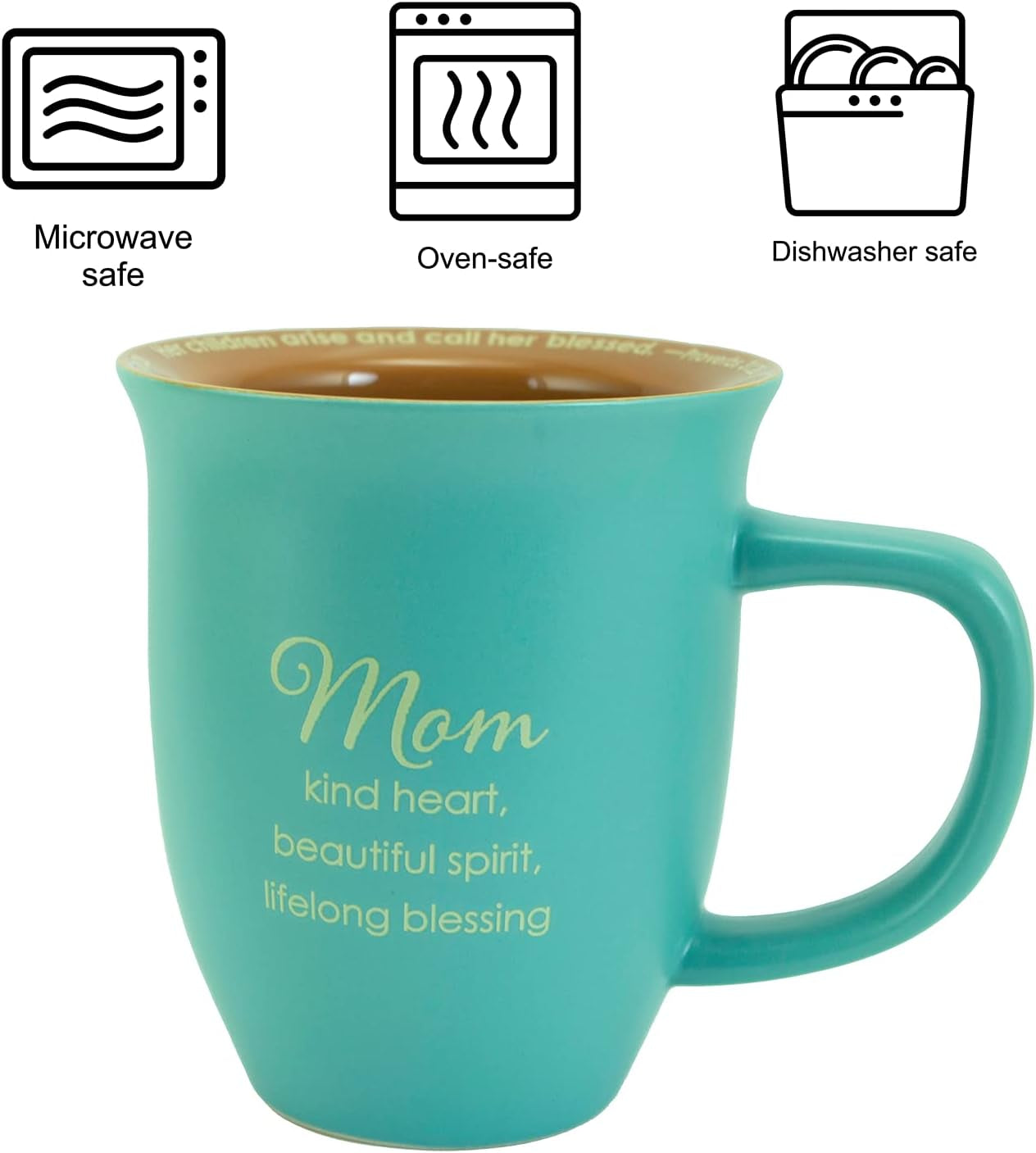 Mom Abbey & CA Gift Coaster Mug, 4 by 4.38" (56044)