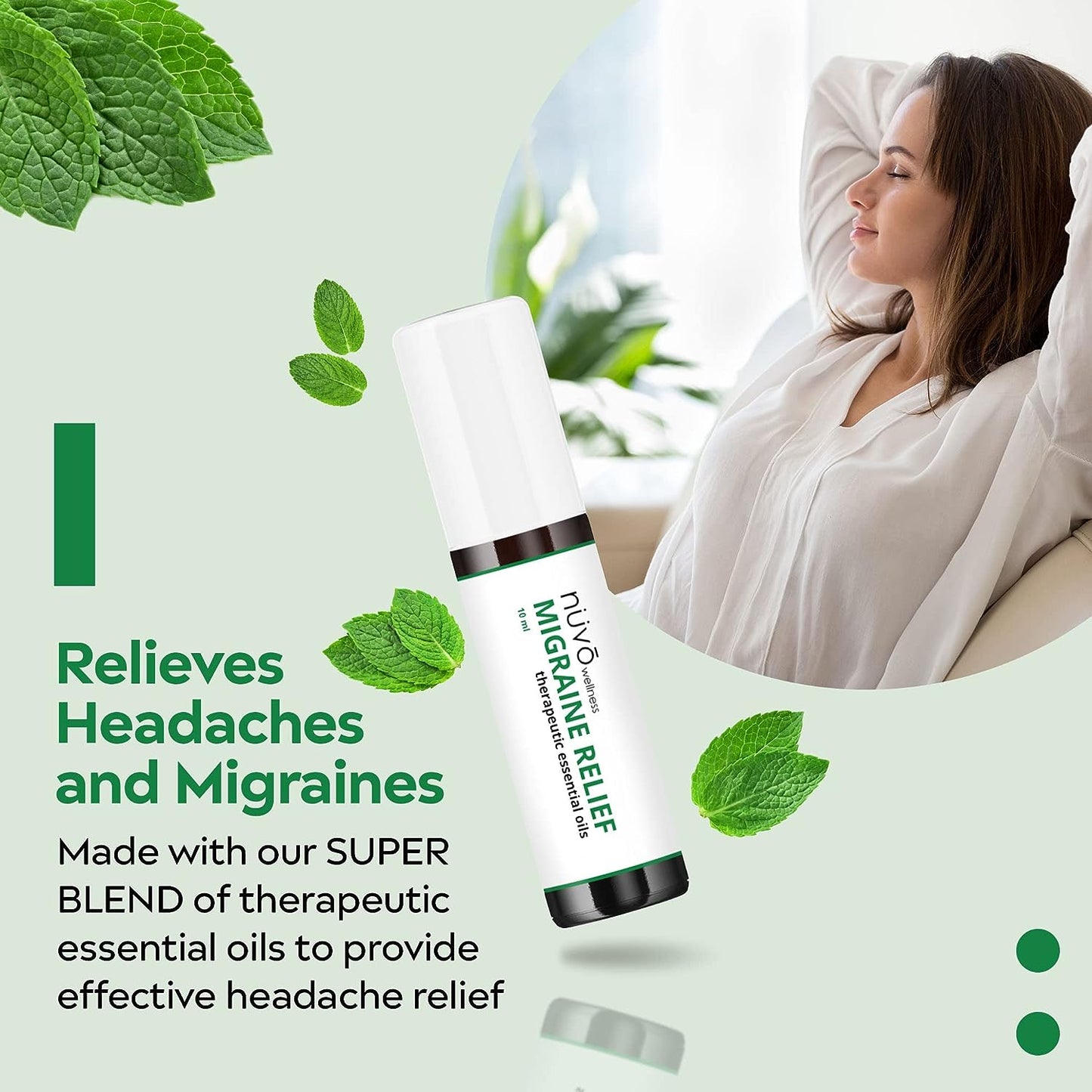 Migraine Relief Roll-On Aromatherapy Essential Oils (Mother's Day)