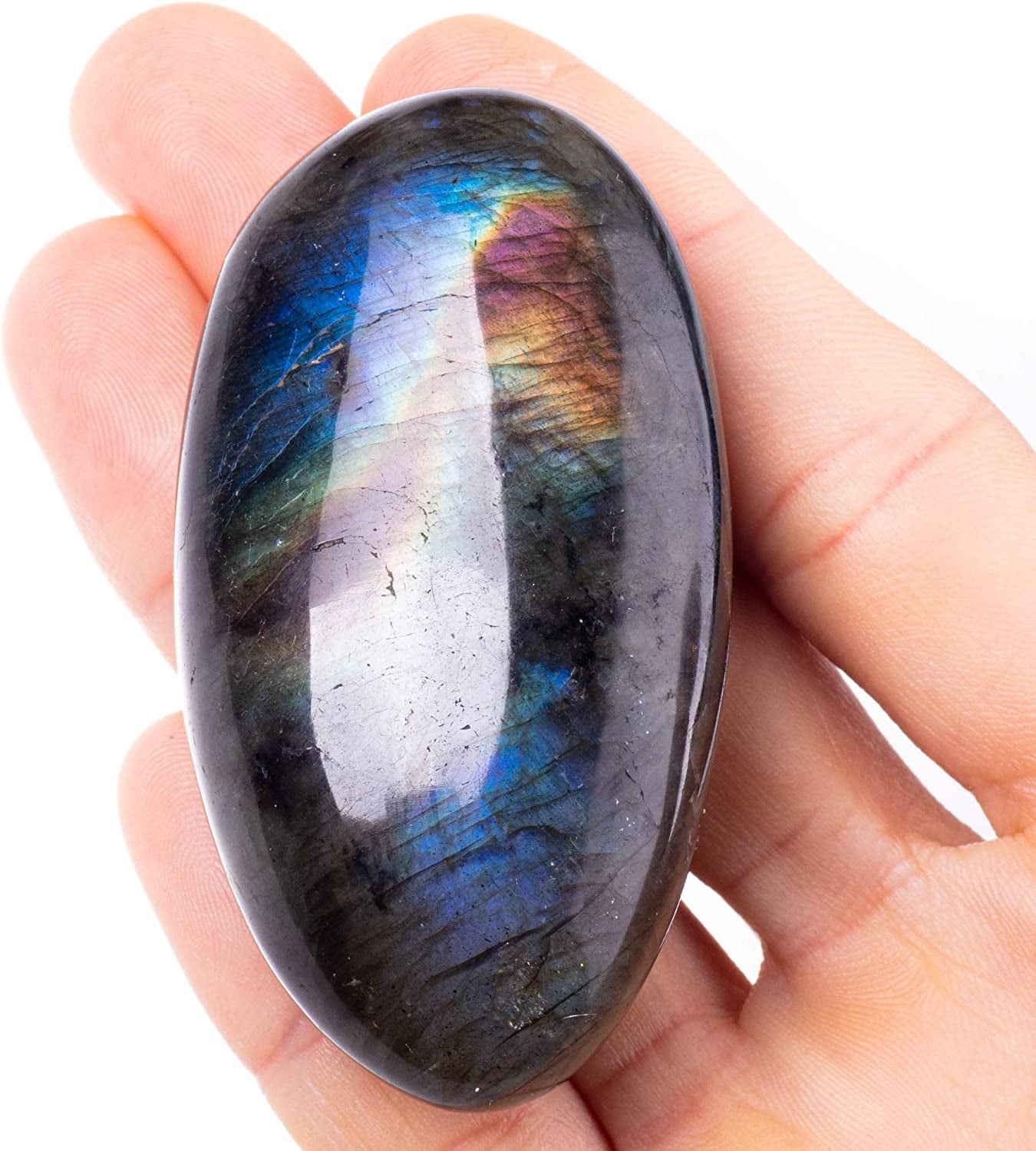 Labradorite Palm Stone Crystal