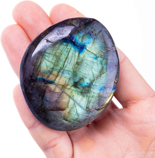 Labradorite Palm Stone Crystal