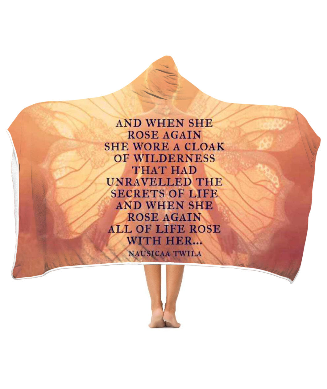 And When She Rose Again Hooded Blanket ( Mother's Day )