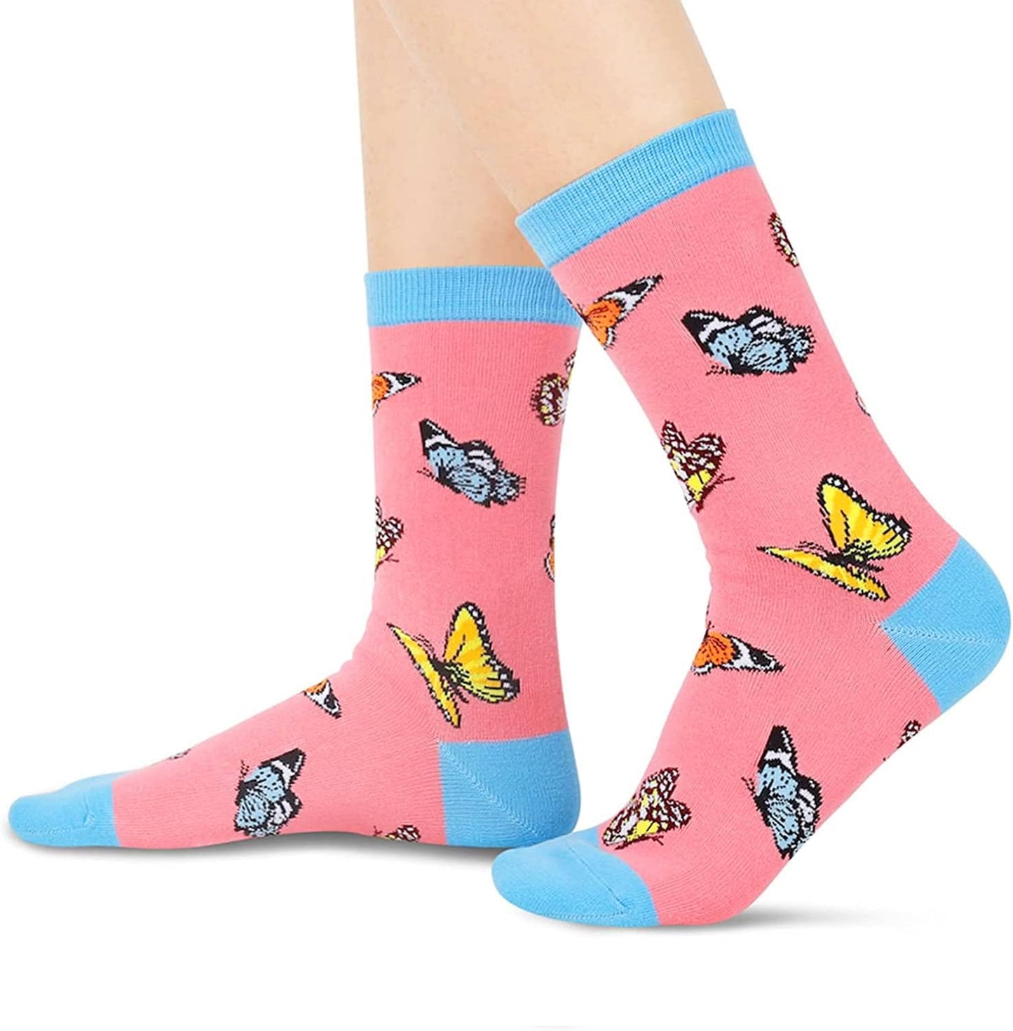 Funny Cat Bee Gifts for Women Girls Mom Her, Novelty Crazy Silly Fun Socks