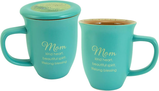 Mom Abbey & CA Gift Coaster Mug, 4 by 4.38" (56044)