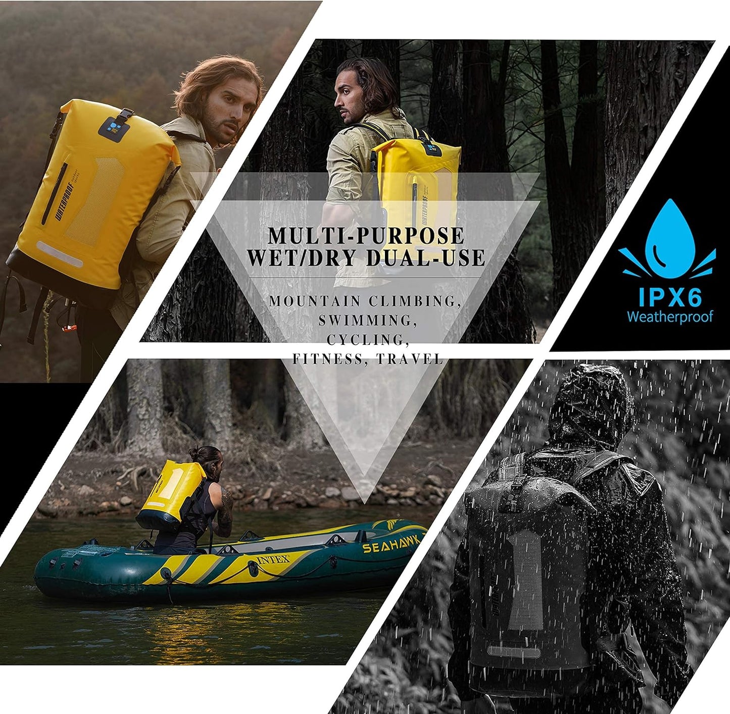 Waterproof Backpack Dry Bag 30L