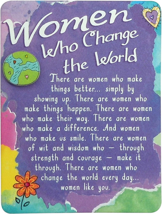 “For Her” Magnet with Easel Back—Gift for a Mom, Daughter, Sister, Friend, Wife Grandmother, or Any Woman, 4.9 X 3.6 Inches (Women Who Change the World)