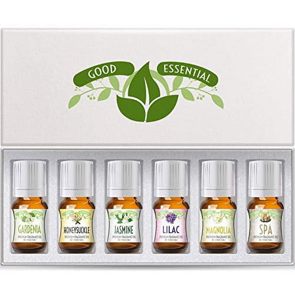 Essential Oil 6 pack - Gardenia, Honeysuckle, Jasmine, Lilac, Magnolia, (Mother's Day)