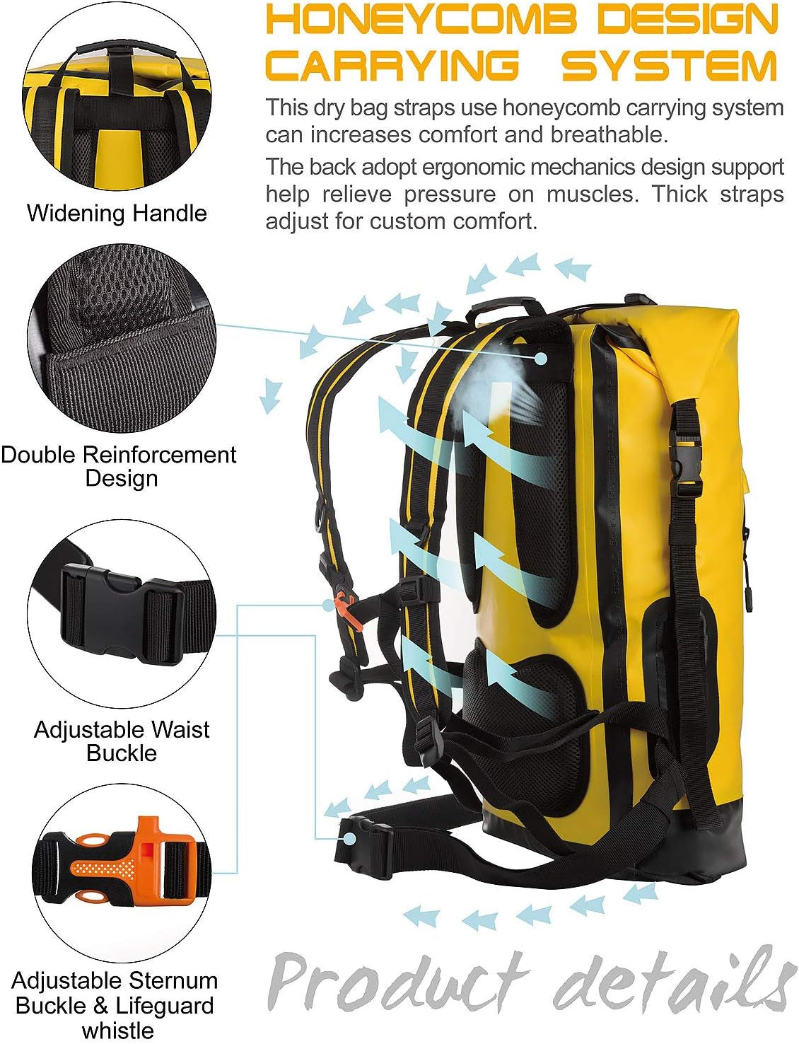 Waterproof Backpack Dry Bag 30L